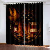 2025 NEW American Flag Curtains Blackout Window Drapes